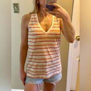 Madewell Striped Whisper Cotton Tank Top